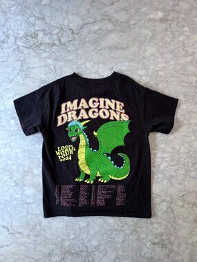 Imagine Dragons 2024 Loom World Tour Merch Concert T-Shirt Youth Small